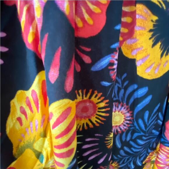 Boho Medium Maxi Dress Fall Cottage Bohemian 70s Style Dress Kimono Sleeve Long - Picture 3 of 15